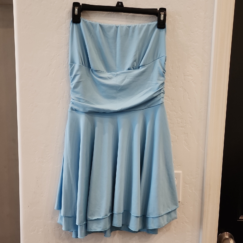 Elegant Blue Women's Dress